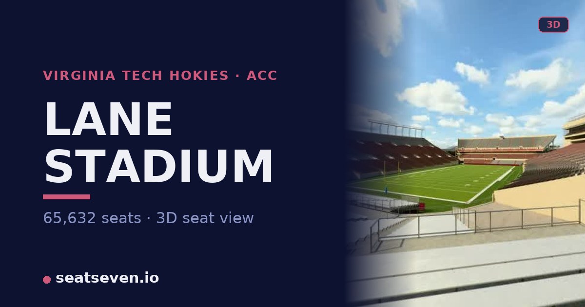 Lane Stadium Seating Chart – 3D Views | Hokies